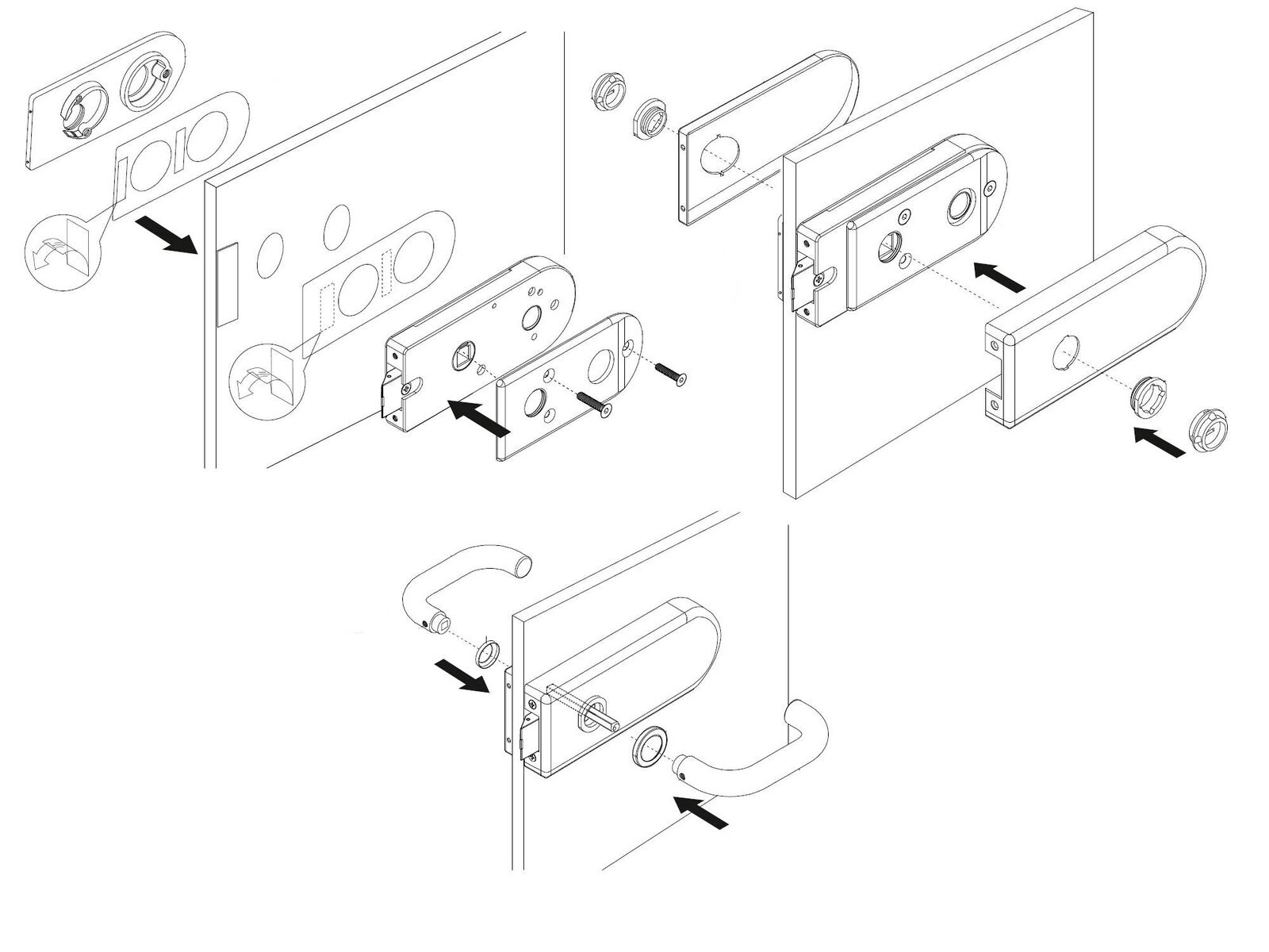  Artikelbild 6 des Artikels “Glastürschloß Serie ONE kantig “